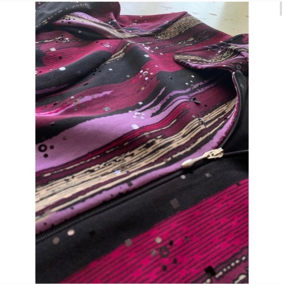 Picadilly : purple abstract print jacket - Picture 3 of 15